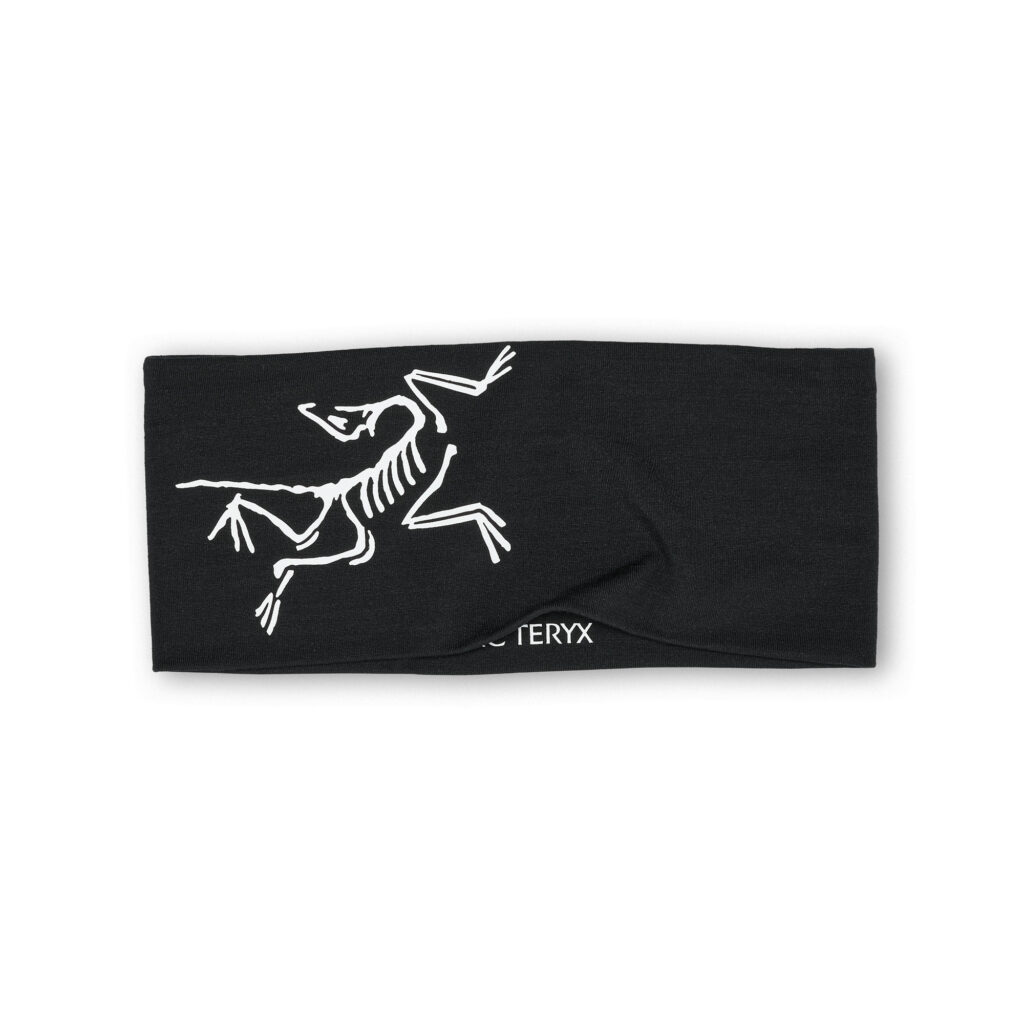 Arc'teryx satoro merino headband black/arctic silk