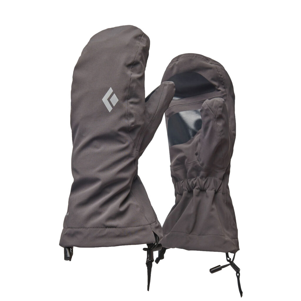 Black diamond waterproof overmitts smoke