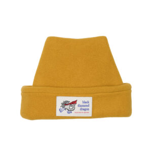 Black diamond pointed fleece beanie amber