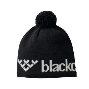 Black crows nooa pom beanie black