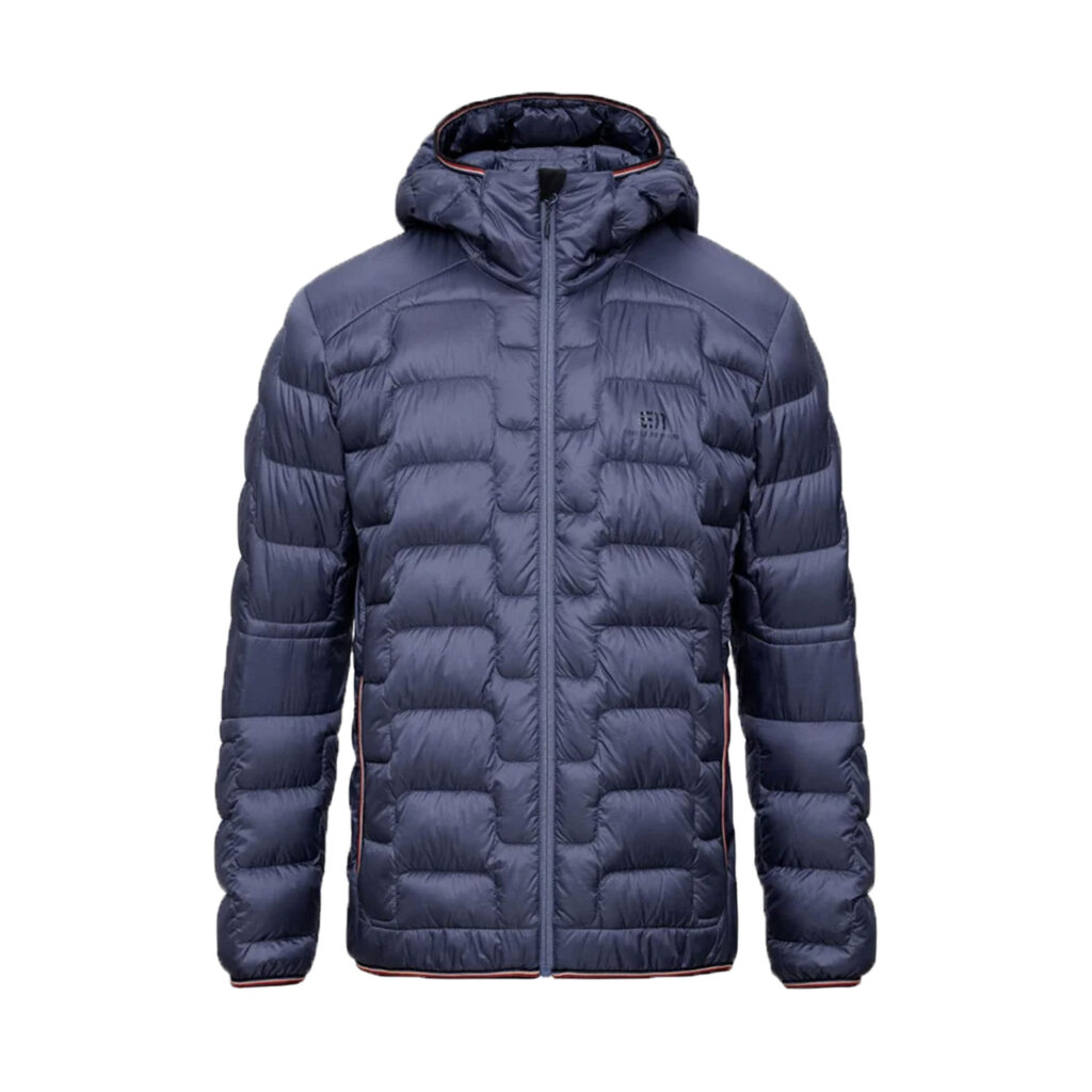 Elevenate men's motion down hood nippon blue
