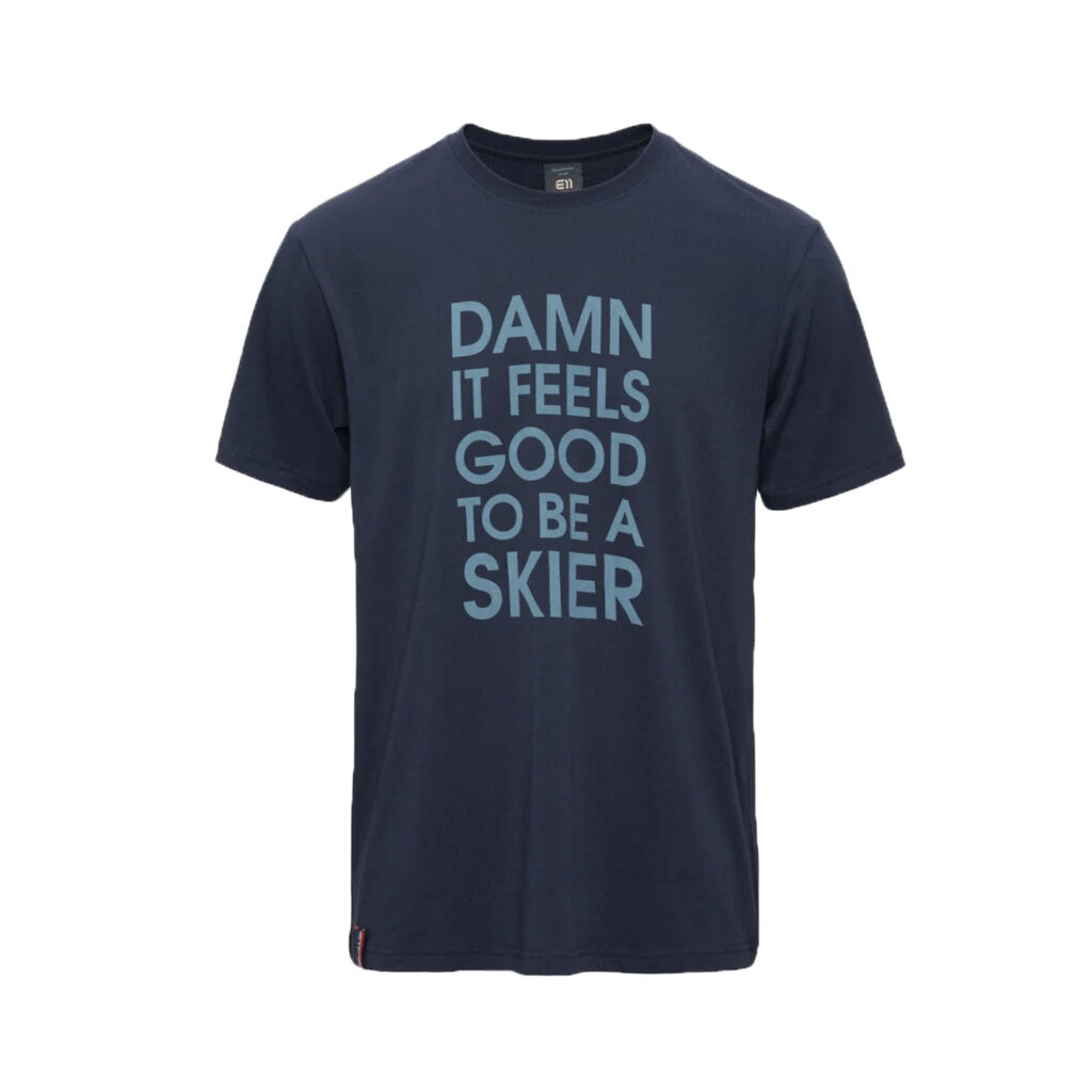 Elevenate men's skiers tee dark navy