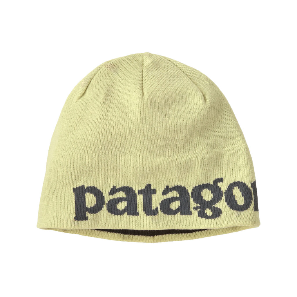 Patagonia beanie hat logobelwe: vellum green